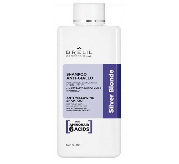 Brelil Silver Blonde Anti-Yellow Shampoo Шампоан за руса коса 250мл